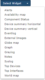 List of Widgets